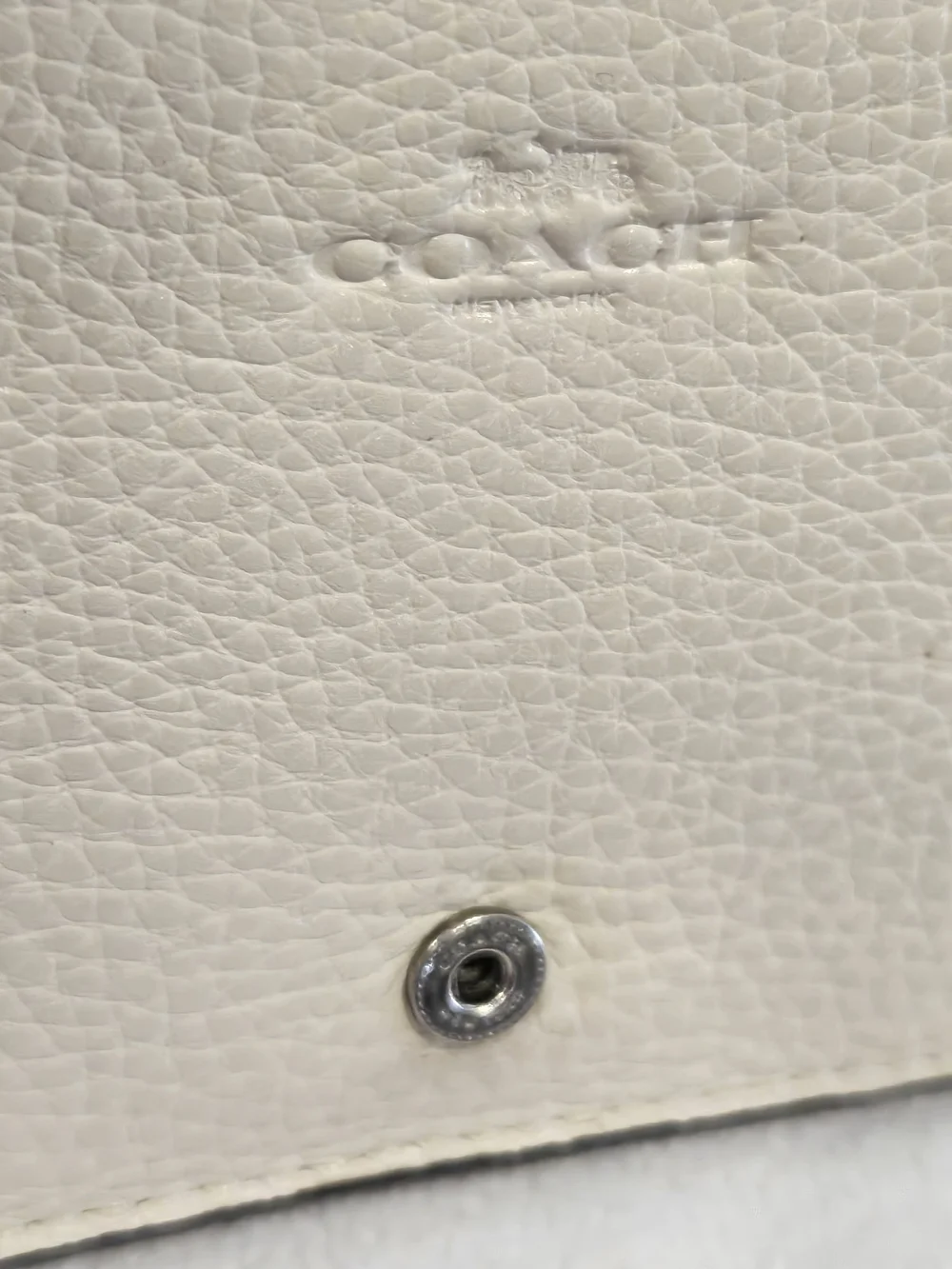 Coach Anna Fold Over Clutch Crossbody with Racing Stripe